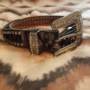 Jeweled western belt